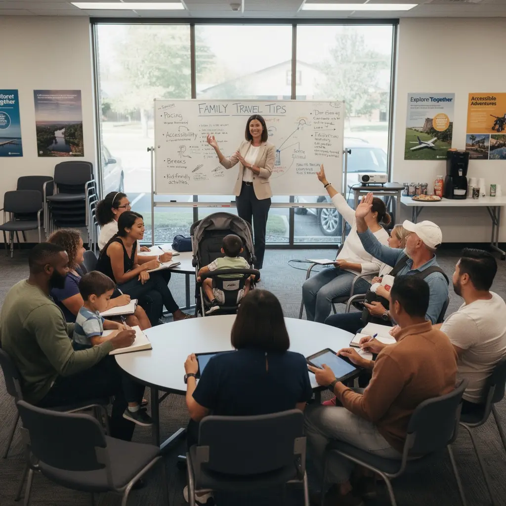 Rodzina ciesząca się wspólnym posiłkiem w restauracji przyjaznej dzieciom.